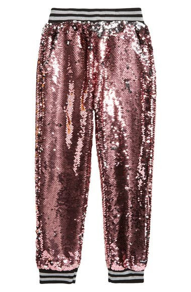 Lola & the Boys Kids' Pink Lemonade Sequin Joggers (Toddler, Little Girl & Big Girl) | Nordstrom | Nordstrom