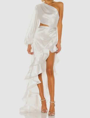 $1200 Bronx And Banco Women's White One Shoulder Gown Dress Size AUS 8/ US 4  | eBay | eBay US