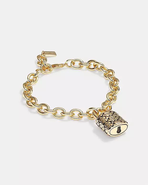 Quilted Padlock Chain Bracelet | Coach (US)