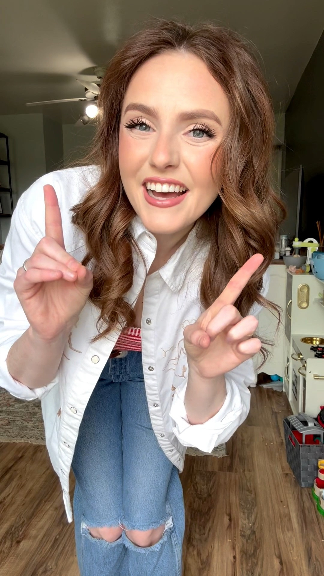 Your sign to mix your western pieces with your sneakers 👟🤠 This Wrangler oversized western shirt is giving all the good vibes — the embroidered horses are chef’s kiss — and it looks SO good paired with a simple striped tank from Target and my go-to Adidas Sambas. Threw on a western belt to keep it cowgirl-coded and called it a day.
Western style doesn’t always have to mean boots, y’all. Sometimes sneakers just hit different. 🤍
Tap to shop everything linked! 🛍️
#westernstyle #westernfashion #cowgirlstyle #classycowgirl #wrangler #wranglerjeans #adidassamba #targetstyle #targetfinds #casualwesternoutfit #westernootd #ootd #outfitinspo #countrygirl #westernwear #cowgirlootd #sneakerstyling #outfitoftheday #liketkit #ltkwestern #ltkstyletip #ltkfindsunder50

#LTKdayinmylife #LTKgrwm #LTKootd