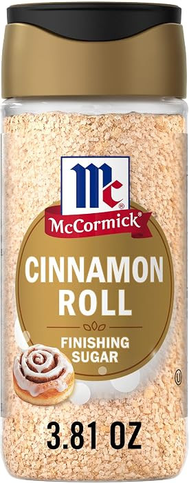 McCormick Finishing Sugar, Cinnamon Roll, Blend of Cinnamon and Warm Spices, Delicious on French ... | Amazon (US)