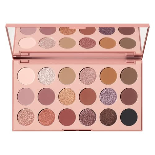 Morphe 18W Makeup Palette - Natural Wonder Artistry Palette with 18 Earth-Toned Matte & Shimmer Pigments - Made to Build, Blend & Layer Flawlessly for Everyday, Versatile Makeup Looks (0.68 oz) | Amazon (US)