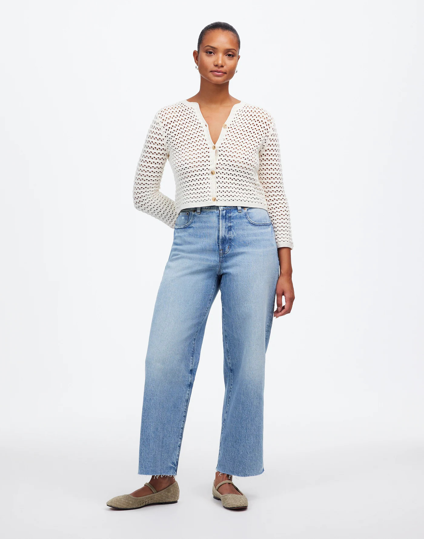 The Curvy Perfect Vintage Wide-Leg Crop Jean | Madewell | Madewell