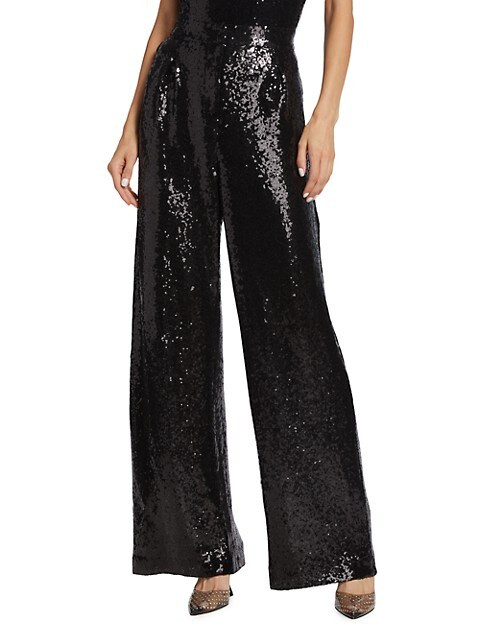 Wayf Encore Sequined Wide-Leg Pants | Saks Fifth Avenue