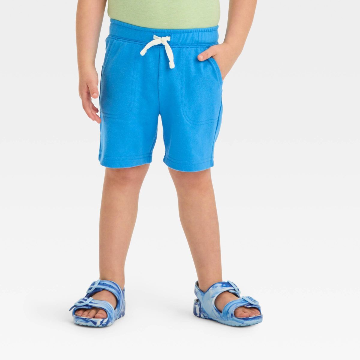 Toddler Boys' Pull-On Above Knee Shorts - Cat & Jack™ Blue 4T | Target