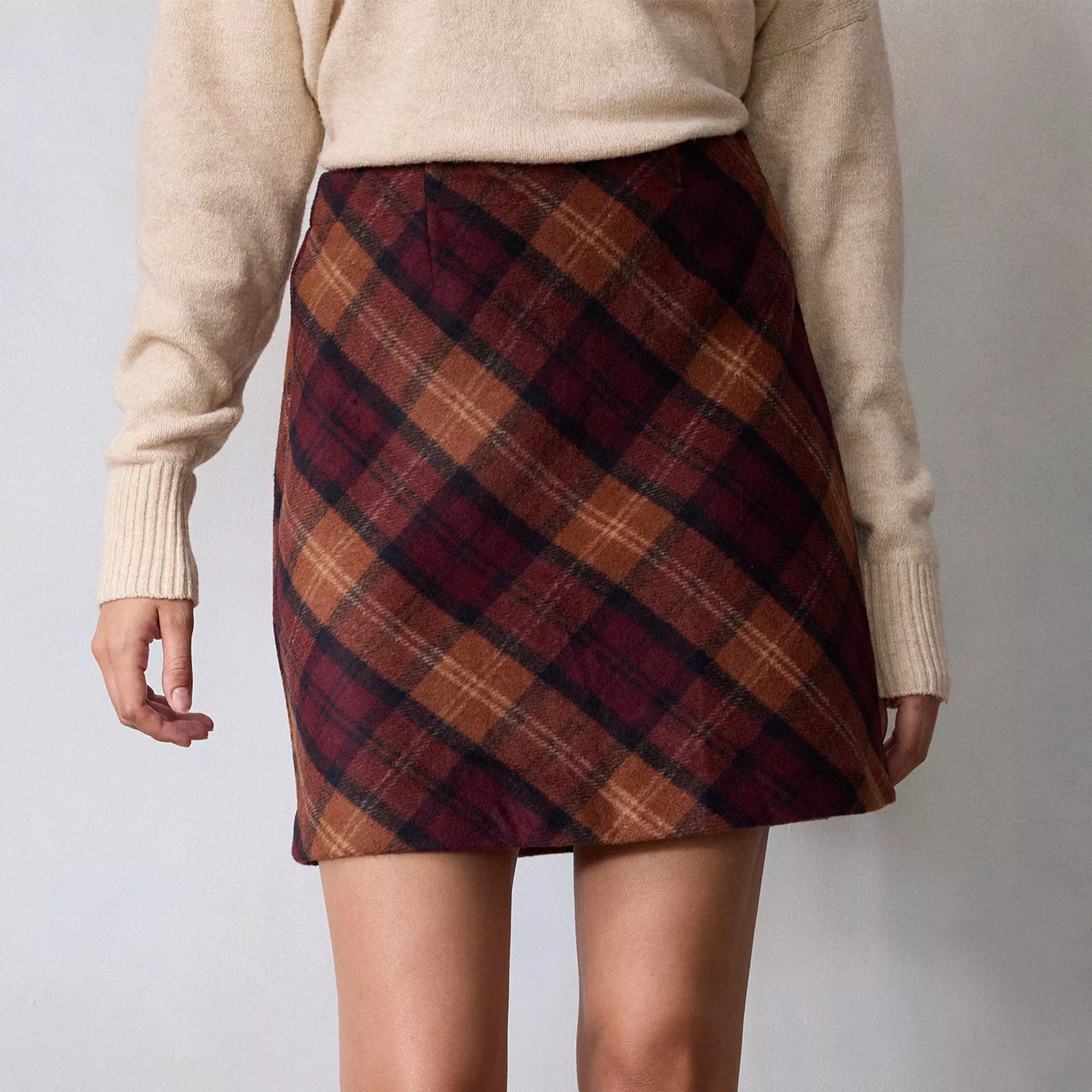 Women's LC Lauren Conrad Plaid Mini Skirt, Size: Medium, Red Plaid | Kohl's