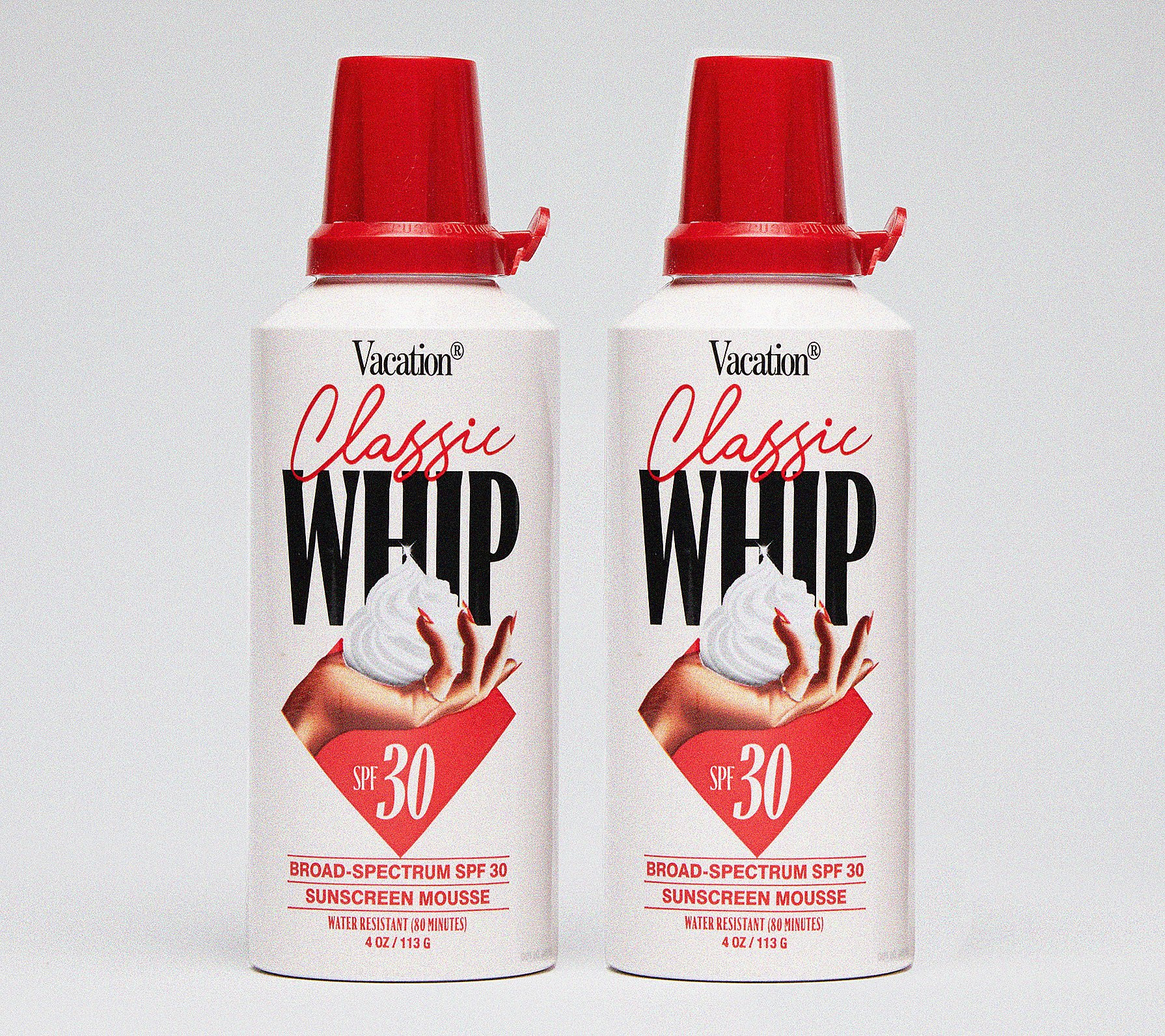 Vacation Classic Whip SPF 30 Sunscreen Mousse Duo | QVC