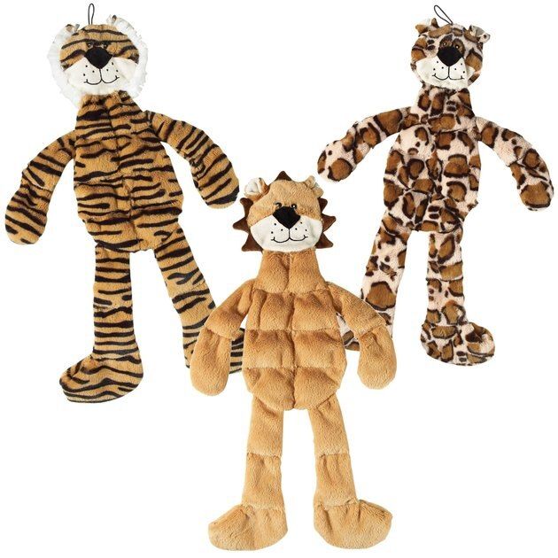 Ethical Pet Skinneeez Tons-O-Squeakers Jungle Cat Stuffing-Free Squeaky Plush Dog Toy, Character ... | Chewy.com