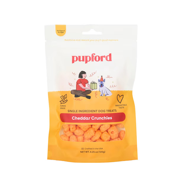 Pupford Cheddar Crunchies Dog Treats, 4.25 oz. | Petco
