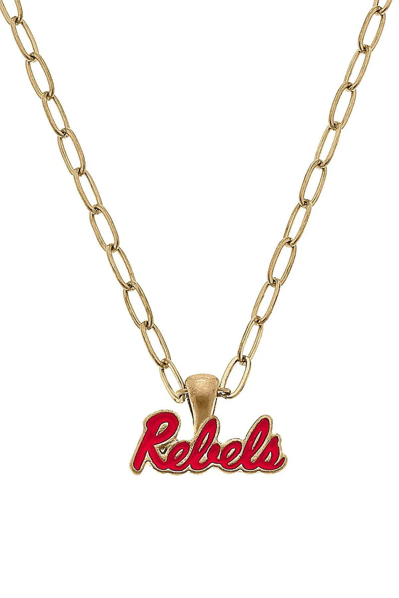 Ole Miss Rebels Enamel Pendant Necklace | CANVAS