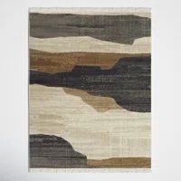 Astrid Recycled Charcoal/Gray/Brown Rug | Wayfair North America