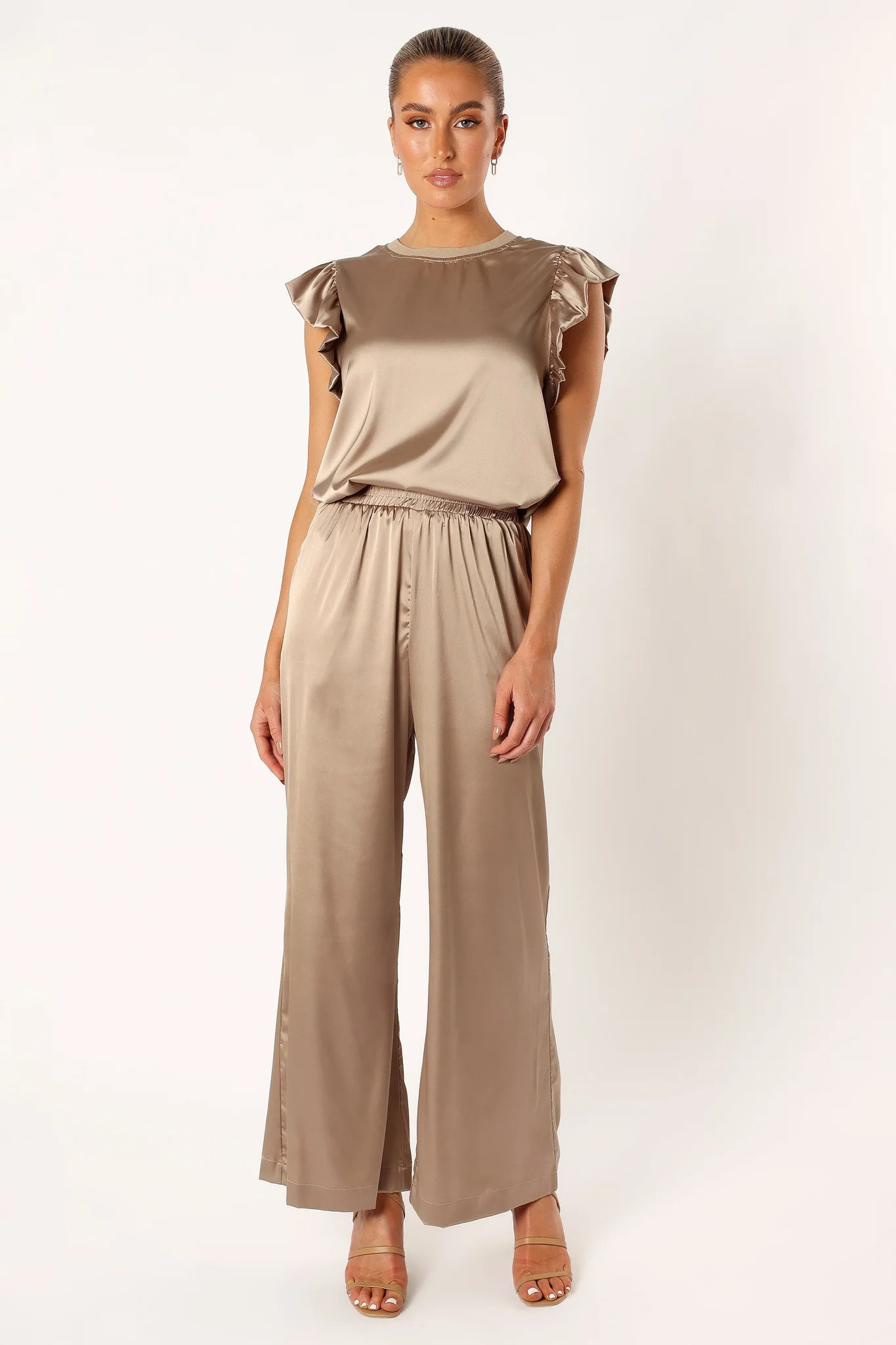 Tillie Two Piece Pant Set - Olive | Petal & Pup (US)