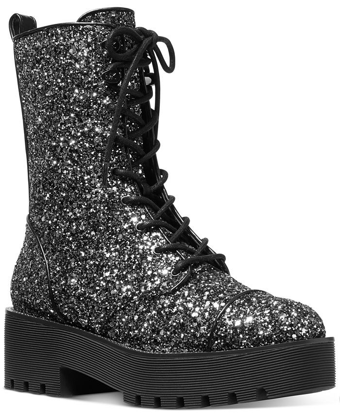 Michael Kors Women's Bryce Lug Sole Combat Booties & Reviews - Booties - Shoes - Macy's | Macys (US)
