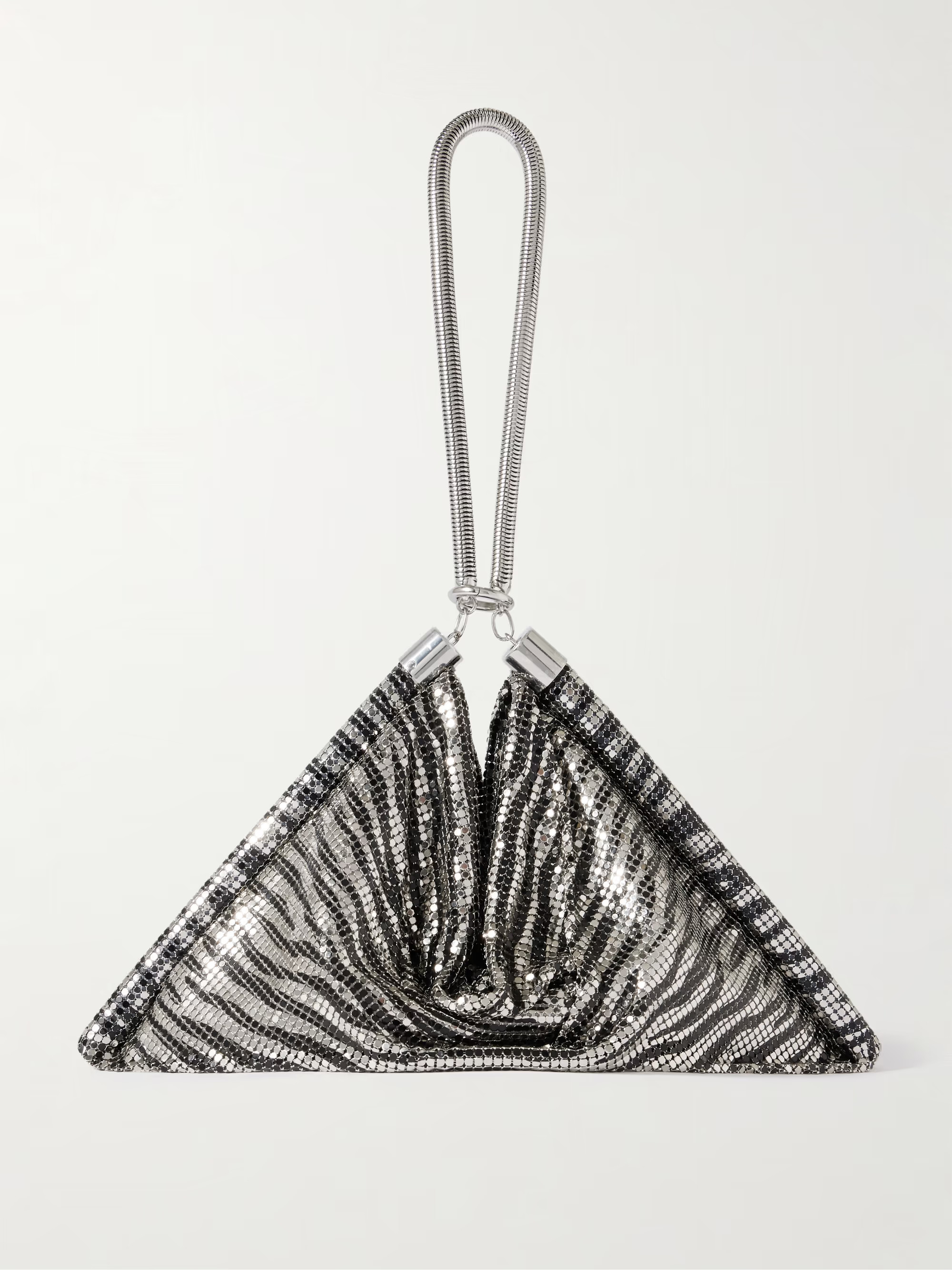 Pixel zebra-print chainmail tote | NET-A-PORTER (UK & EU)