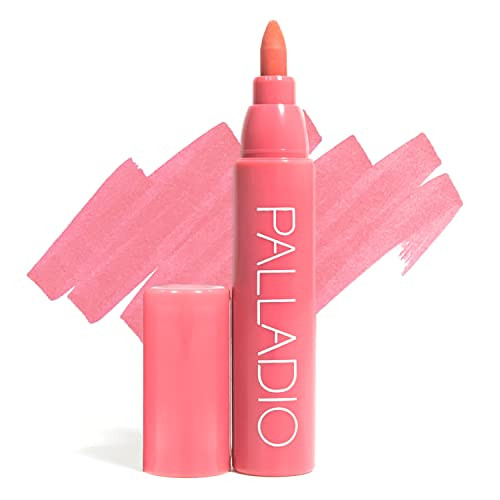 Palladio Lip Stain, Hydrating and Waterproof Formula, Matte Color Look, Long-lasting All Day Wear Lip Color, Smudge Proof Natural Finish, Precise Chisel Tip Marker, Pinky | Amazon (US)