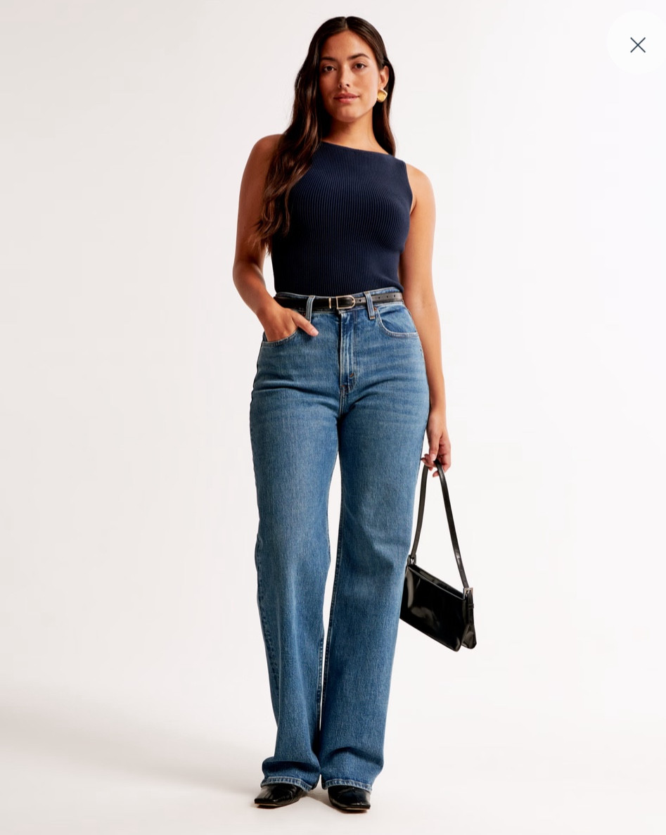 
High-waisted jeans, Abercrombie denim, wide-leg jeans, 90s style, casual outfit, everyday fashion, trendy denim, classic basics, minimalist style, wardrobe staples, effortless chic, street style, neutral outfit, fall fashion, timeless look, capsule wardrobe, fashion must-haves, relaxed fit jeans, and modern essentials.

#LTKFindsUnder100 #LTKSaleAlert