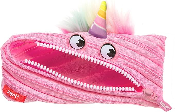 ZIPIT Unicorn Pencil Case for Girls, Cute Zipper Pouch for Kids Teens, Stationery Bag for School,... | Amazon (US)