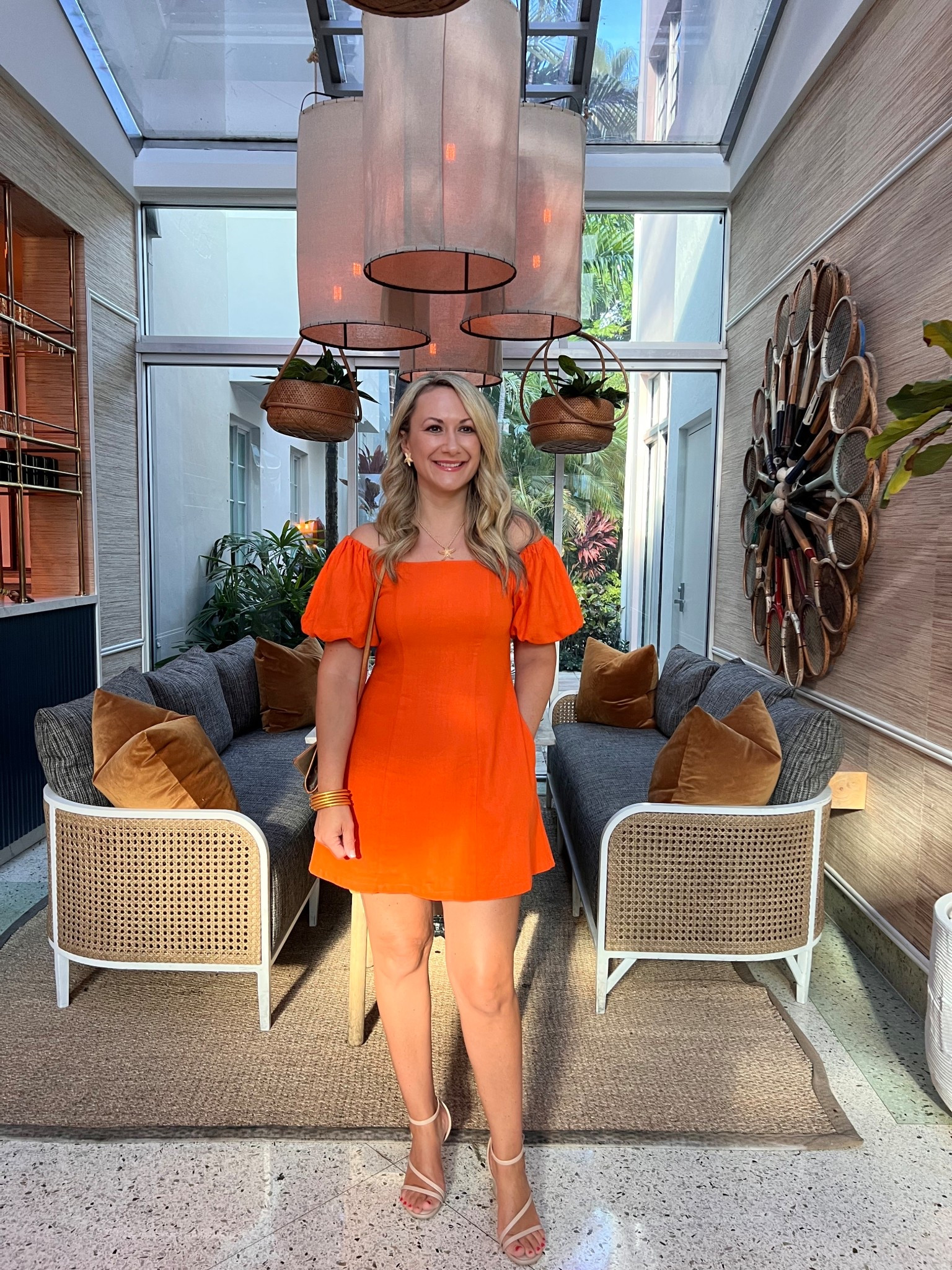 As summer is coming to an end 😢there are so many great finds on @macys
Wore this cute off the shoulder orange dress for a night out in Miami. 🧡
I linked exact dress plus some others I am loving. 



#LTKSaleAlert #LTKOver40 #LTKFindsUnder50
