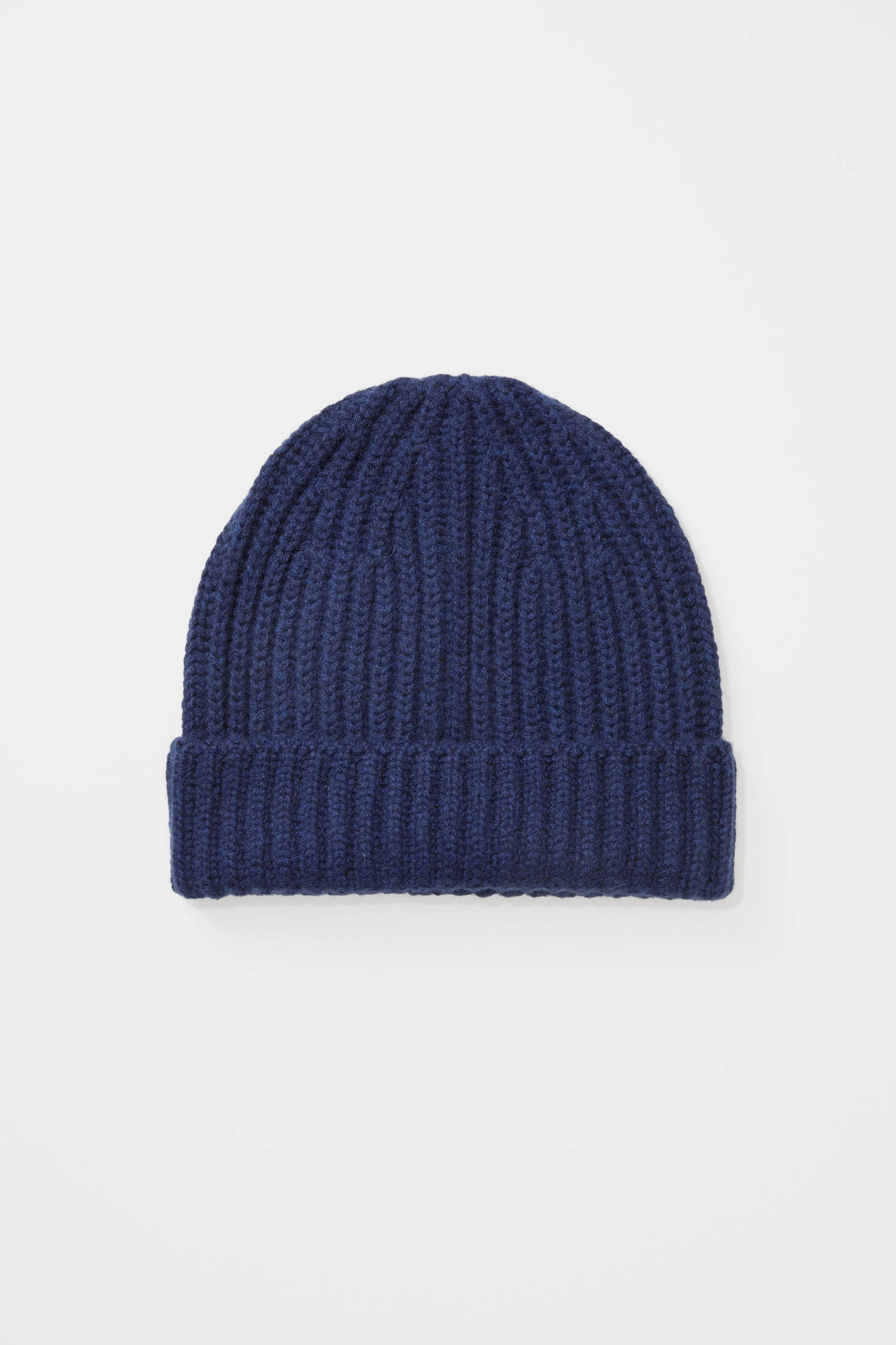 Ribbed Cashmere Beanie - Cosmos | Kiltane