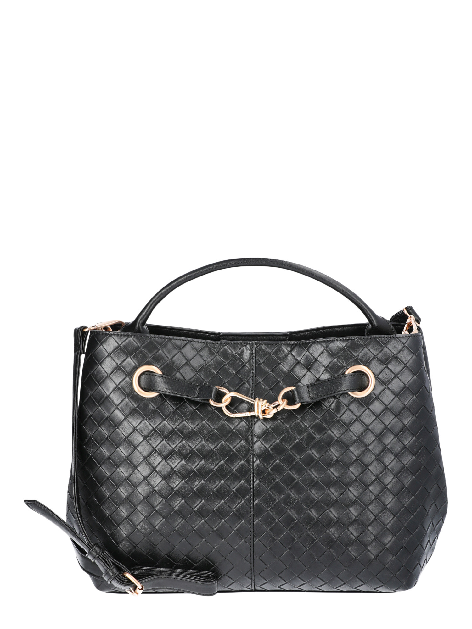 Free Assembly Women's Maria Cut Out Bucket Bag, Cognac/Cream | Walmart (US)