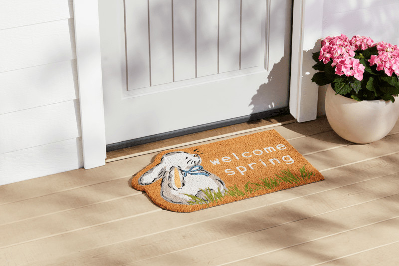 Spring Bunny Door Mat | Mud Pie