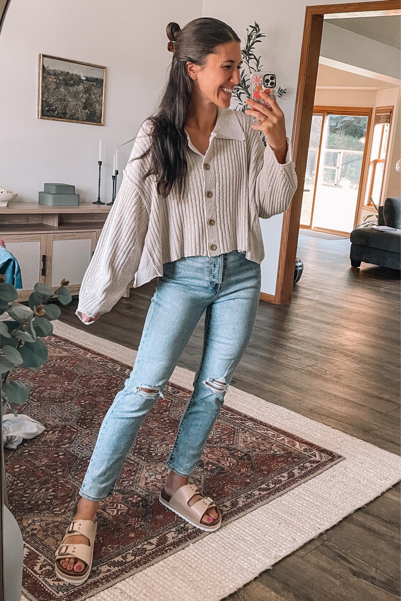 Nordstrom anniversary sale find!
Love this knit cardigan, perfect cropped oversized fit. Wearing xs

Levi jeans fit tts, 26
Walmart fashion sandals 

#nsale
Fall outfits 
Free people 
Fall outfit 
Casual outfits 
Mom style 
Amazon fashion 
Walmart style 
Walmart finds 
Levi jeans, straight jeans 
Back to school  
Home office decor, home decor 

#LTKxNSale #LTKBacktoSchool #LTKunder50