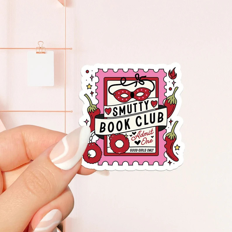 Smutty Book club Sticker, bookish Sticker, book lover gift, bookish Merch, Kindle Sticker, Smut R... | Etsy (US)
