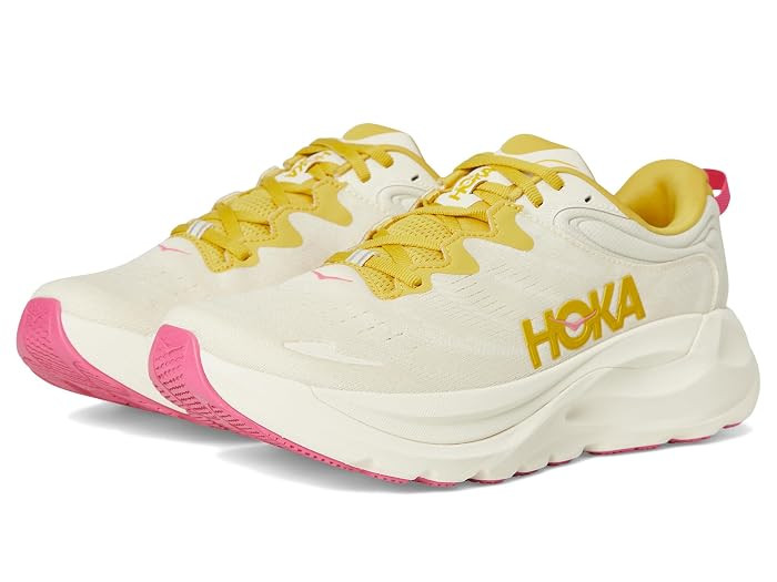 Hoka Gaviota 6 Women's Shoes Birch/Yellow Gold : 11 B - Medium, Textile | Zappos.com