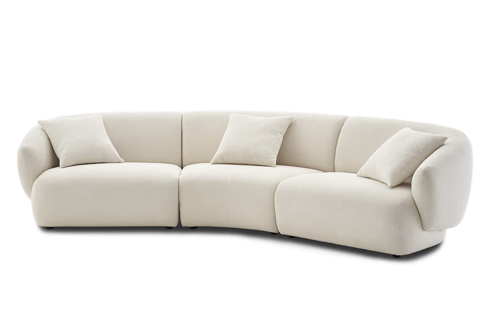 Auburn Performance Fabric Curve SofaBestseller | Castlery US