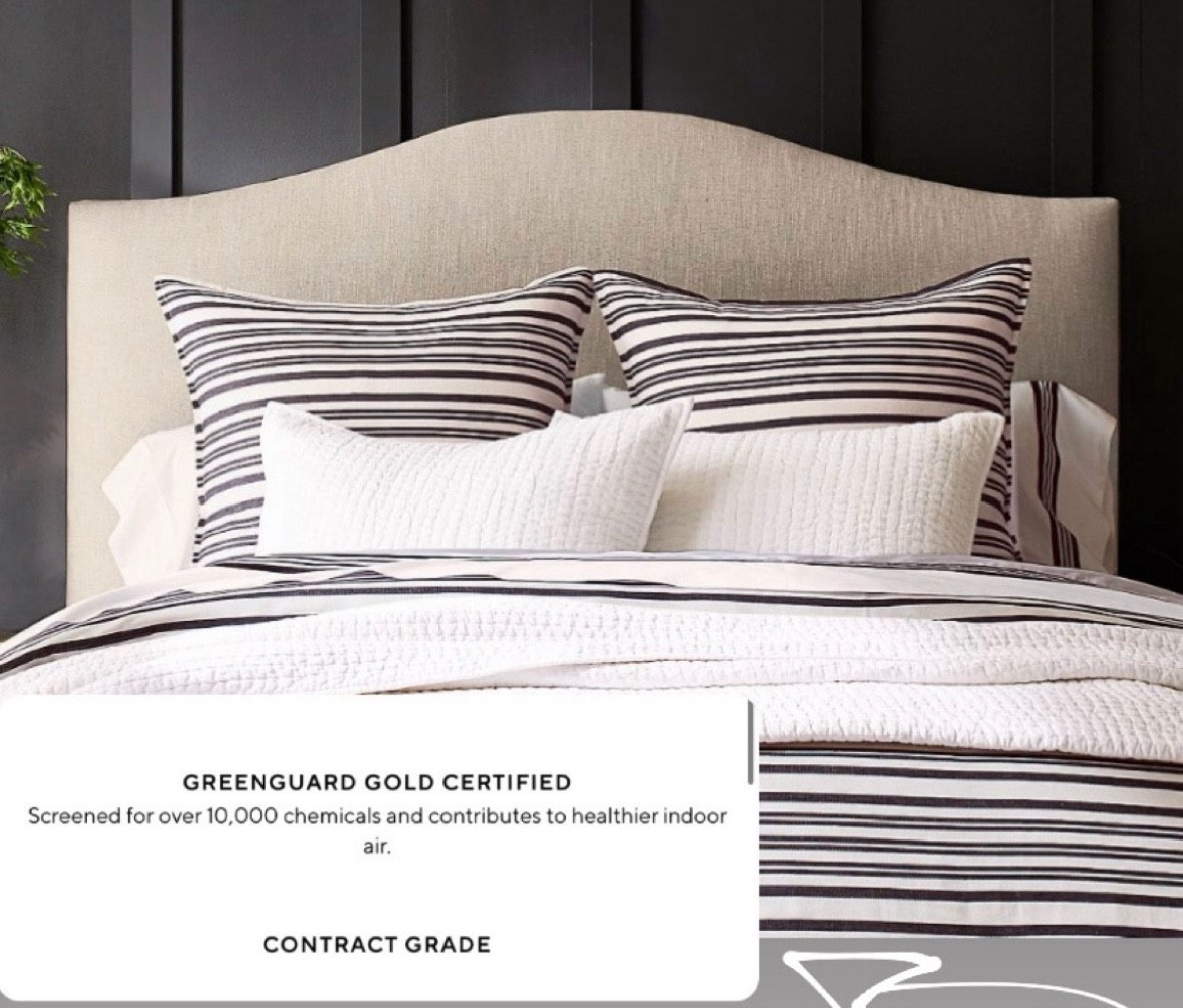 Less toxic headboard we have and love. Had no smell when delivered!

Bedding 
Bedroom
Nontoxic furniture
Headboard
Bed
Pottery barn finds 
Pottery barn
Home
Home decor
Thehomeyhaven
Living Room
Guest room 
White dresses
Bridal registry 
Bridal shower registry 


#LTKFamily #LTKWedding #LTKHome

#LTKselfcare #LTKdayinmylife #LTKHome
