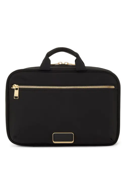 TUMI Voyageur Madeline Cosmetics Case in Black/gold at Nordstrom | Nordstrom
