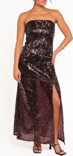 Liliane Sequin Strapless Maxi Dress | Nordstrom