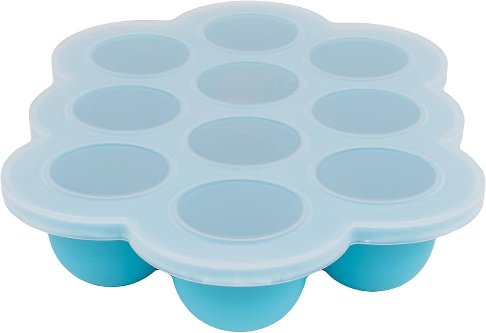 WeeSprout Silicone Freezer Tray with Clip on Lid Perfect Food Storage Container for Homemade Baby... | Amazon (US)