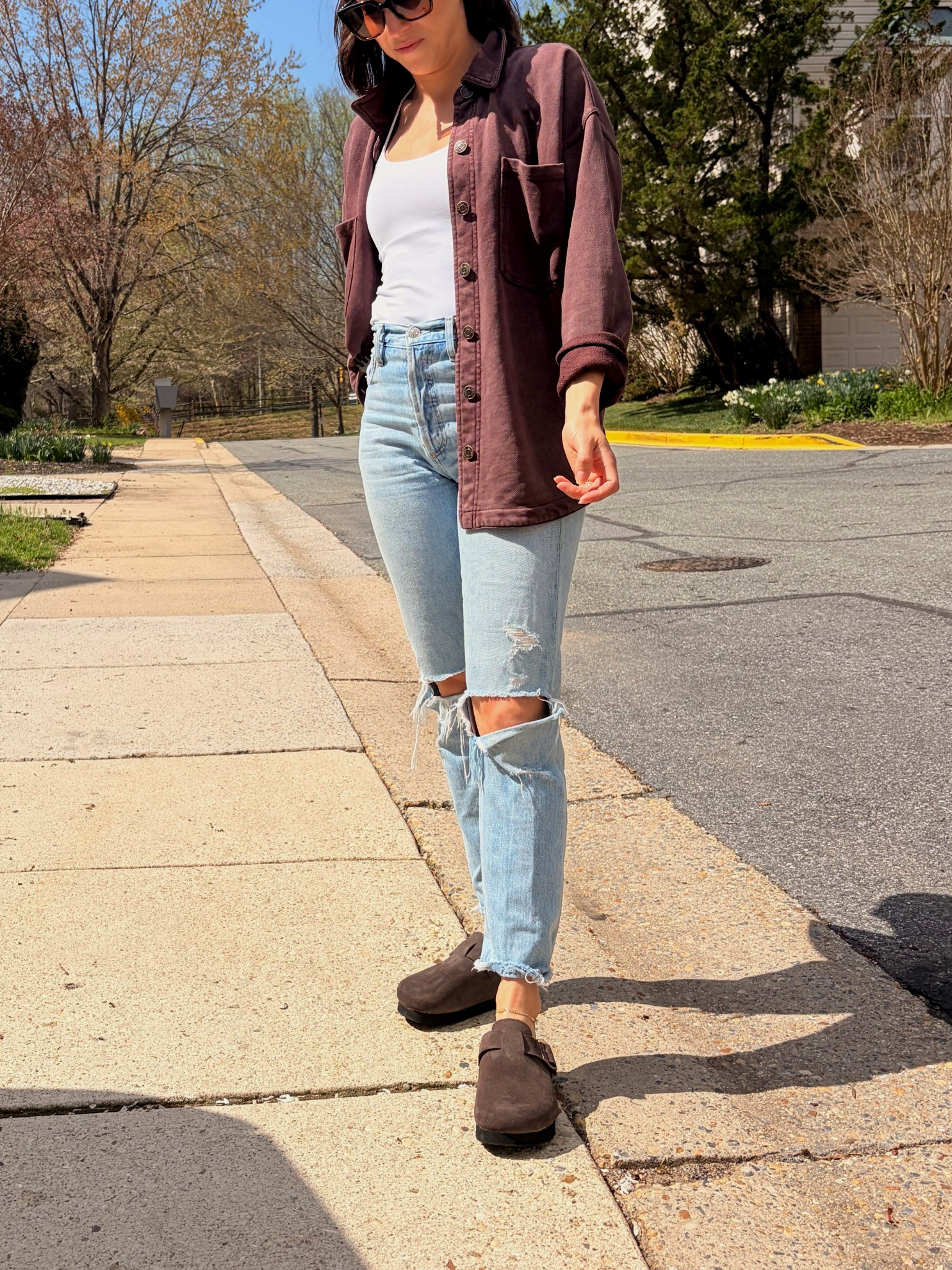 Brown slide on platform clogs are my spring mom must have shoe!! These are so extremely comfortable. Can wear for hours chasing my toddler. 

True to size wearing a 6

Use code:FITORY10FY for 10% off 

#fitoryshoes @fitory_official #springshoes / mom outfit / spring outfit / spring shoes / spring outfits 2026

#LTKootd #LTKPetite