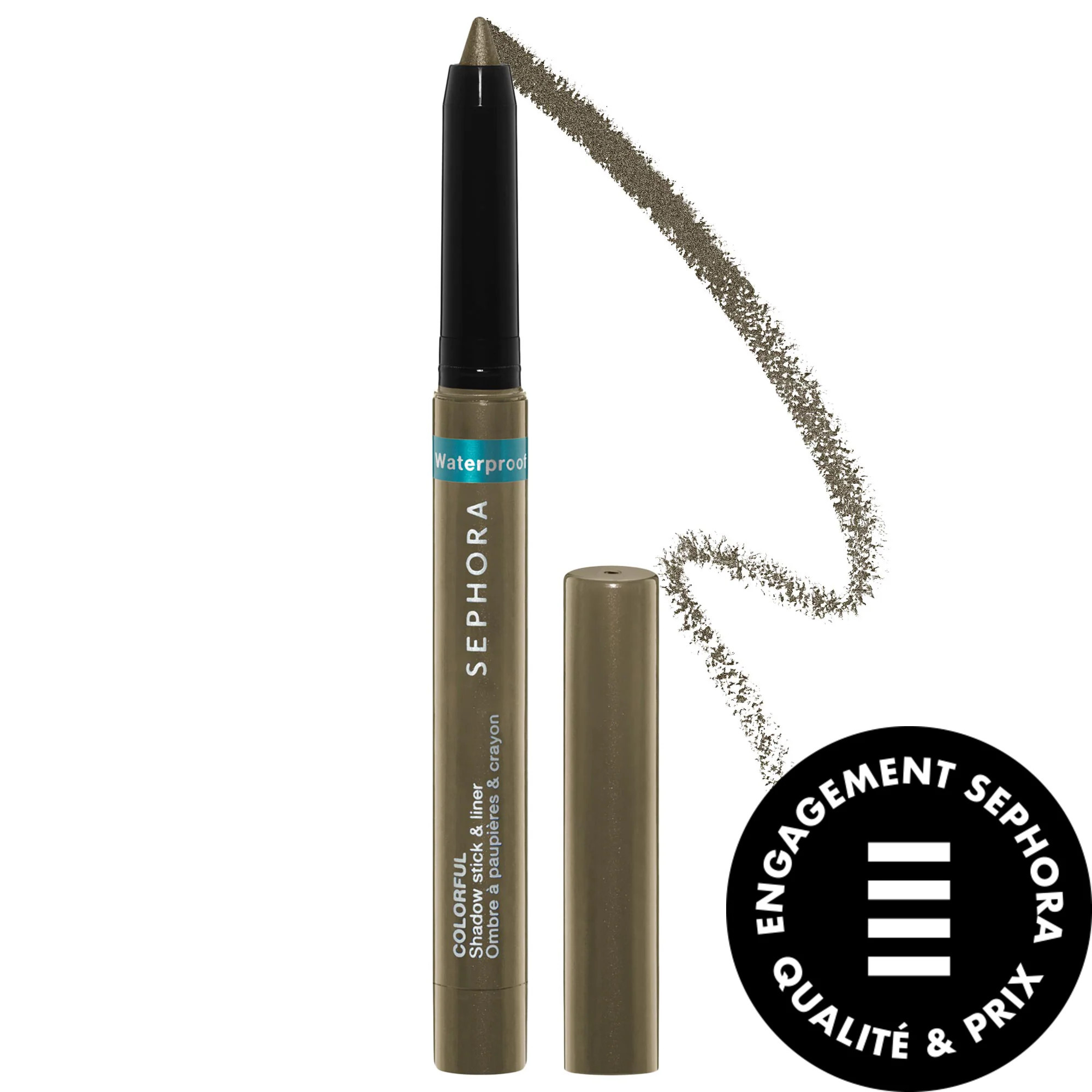 SEPHORA COLLECTION Ligneur et fard à paupières hydrofuge en bâton polyvalent Sephora Colorful 17 Olive chatoyant .33 oz | Sephora (US)