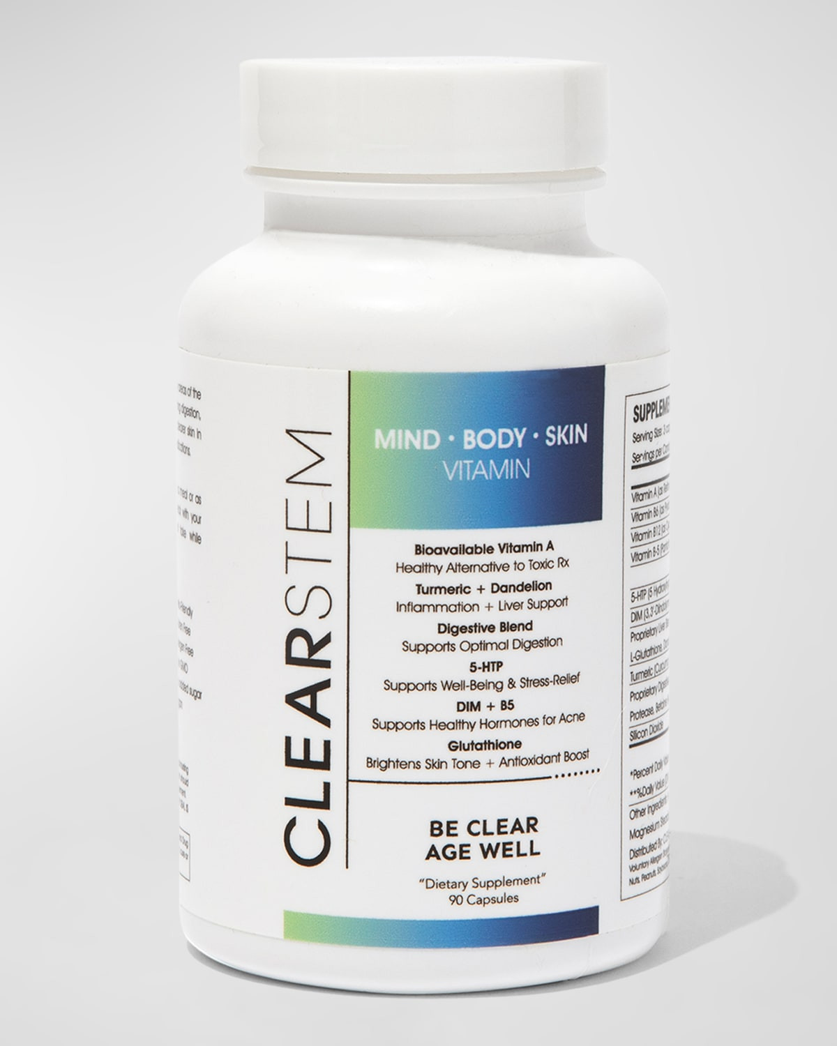 MINDBODYSKIN Acne & Stress Vitamin, 90 Count | Neiman Marcus