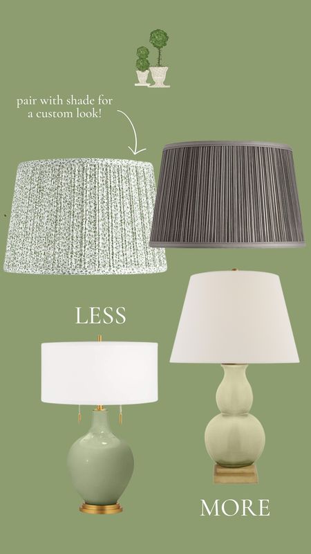 Splurge and Save table lamp options with custom looking lamp shades for a complete designer look! Lamps , pillows and fresh flowers are some of the easiest ways to refresh your home for Spring. 

#LTKSpringSale #LTKhome #LTKfindsunder100