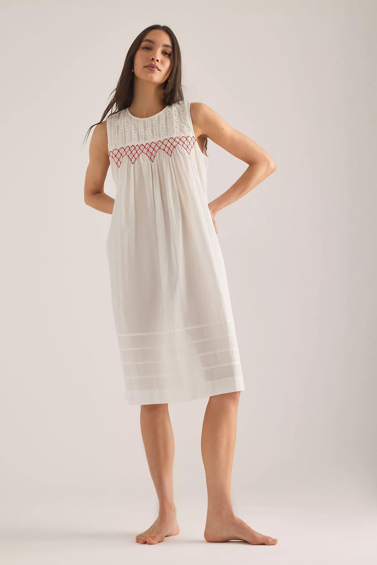 Damson Madder Ambrose Midi Night Dress | Anthropologie (UK)