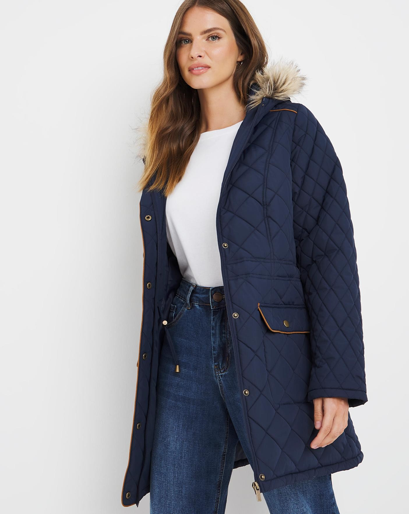 Julipa Parka with Faux Fur Trim | JD Williams (UK)