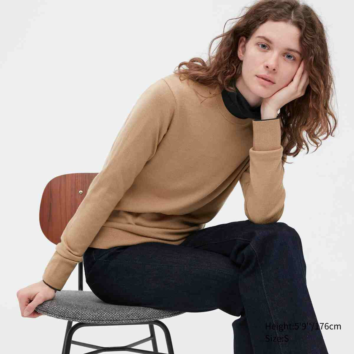 100% EXTRA FINE MERINO CREW NECK JUMPER | UNIQLO (UK)
