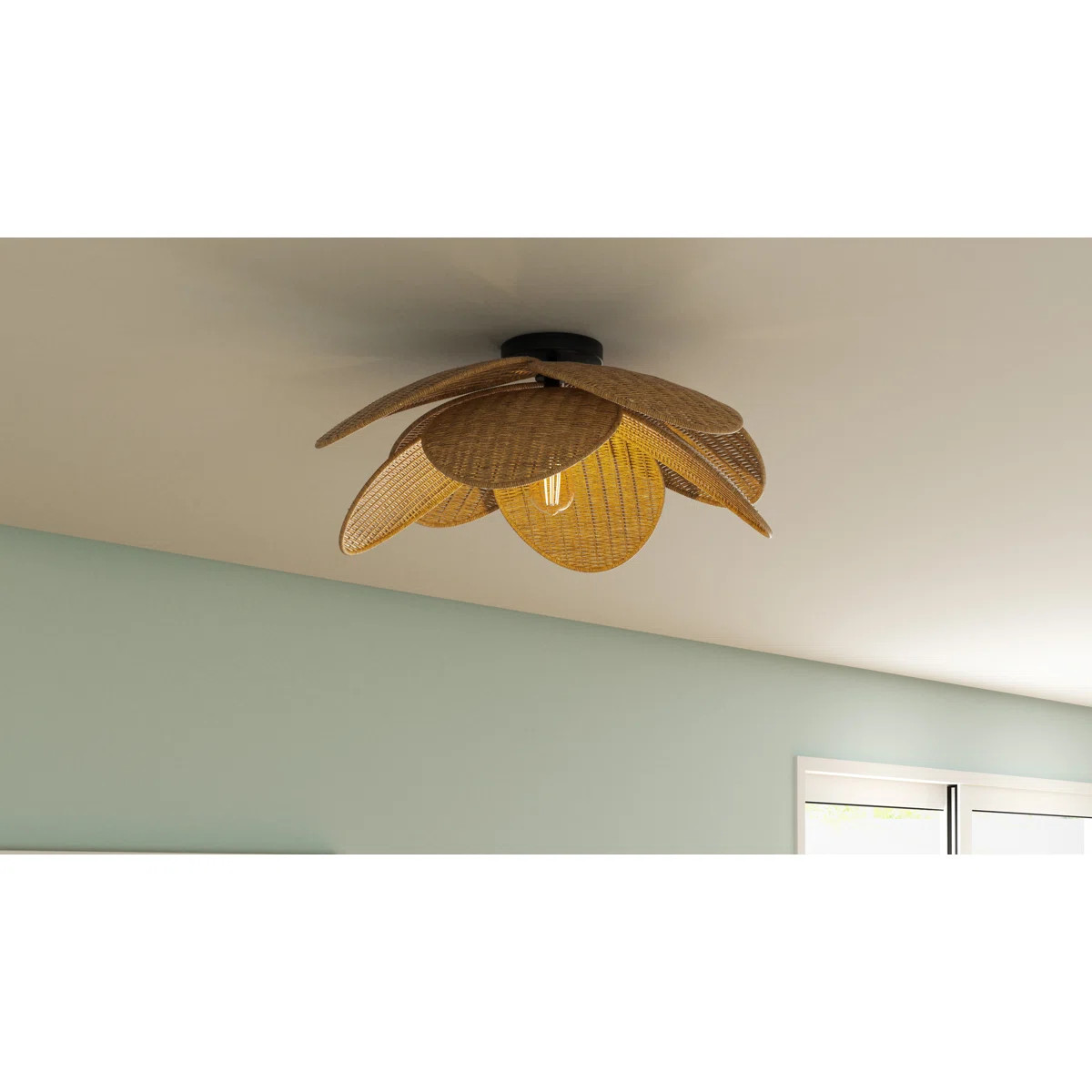 Corisha 1-Light Semi-Flush Mount | Wayfair North America