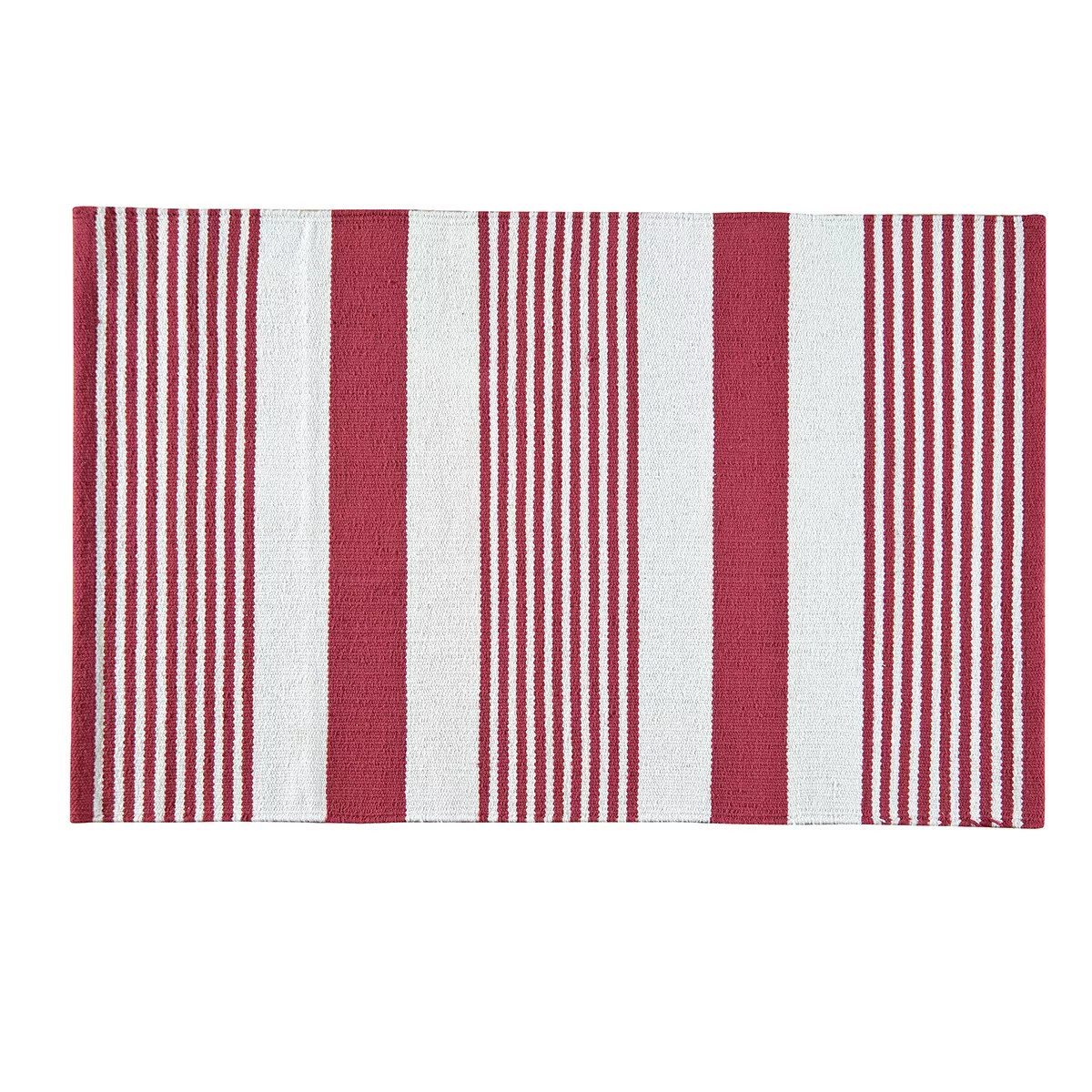 C&F Home 2'0" x 6'0" Red & White July Fourth Woven Rug | Target