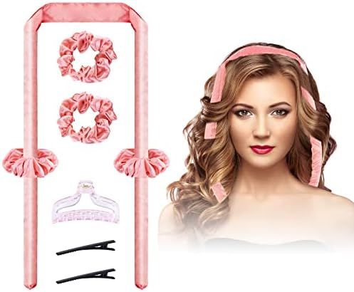 Heatless-Hair-Curler, Upgraded Segmented Design No Heat Silk Curls Headband for More Comfortable ... | Amazon (US)