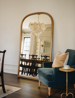 Acevedo Floor Mirror, Antique Gold | Lulu and Georgia 