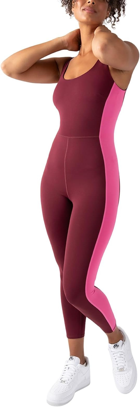 Active Women's UltraLuxe Built-In Bra Onesie, Athleisure, 4-Way-Stretch | Amazon (US)