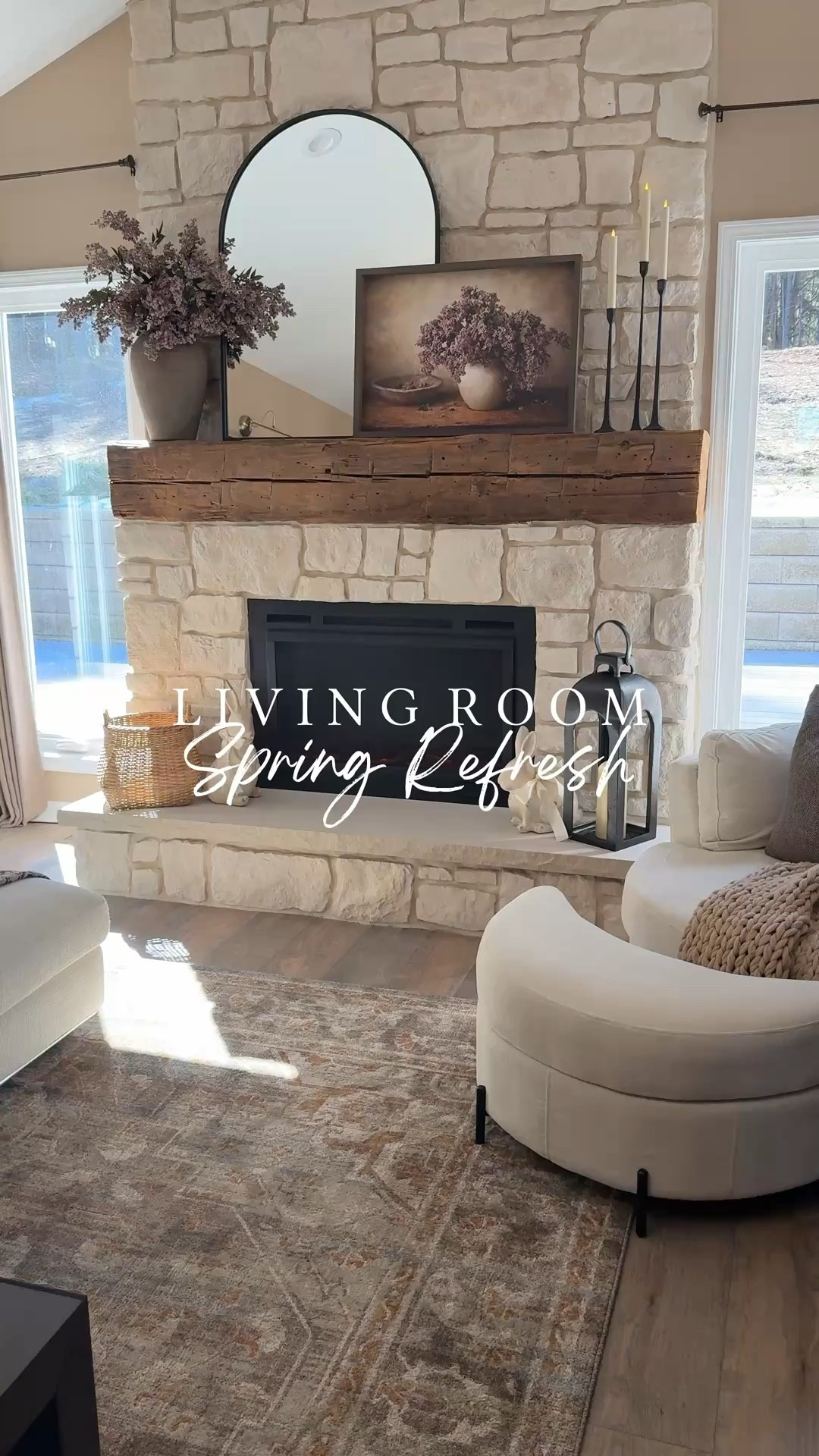 Living Room Spring Refresh. Follow @farmtotablecreations on Instagram for more home styling ideas and daily deals.

I gave my living room a little spring refresh and I’m loving how everything came together. The framed floral artwork shown here is the 20 x 28 size with the Briarsmoke stain frame, and you can save 15% off with my code FARMTOTABLE.

I styled three berry stems in my vase for a soft seasonal touch and added a couple bunny figurines on the coffee table for a little spring charm while keeping the space neutral and cozy.

#livingroomdecor #springdecor #manteldecor #coffeetabledecor #framedart #wallartdecor

#LTKSaleAlert #LTKSeasonal #LTKHome