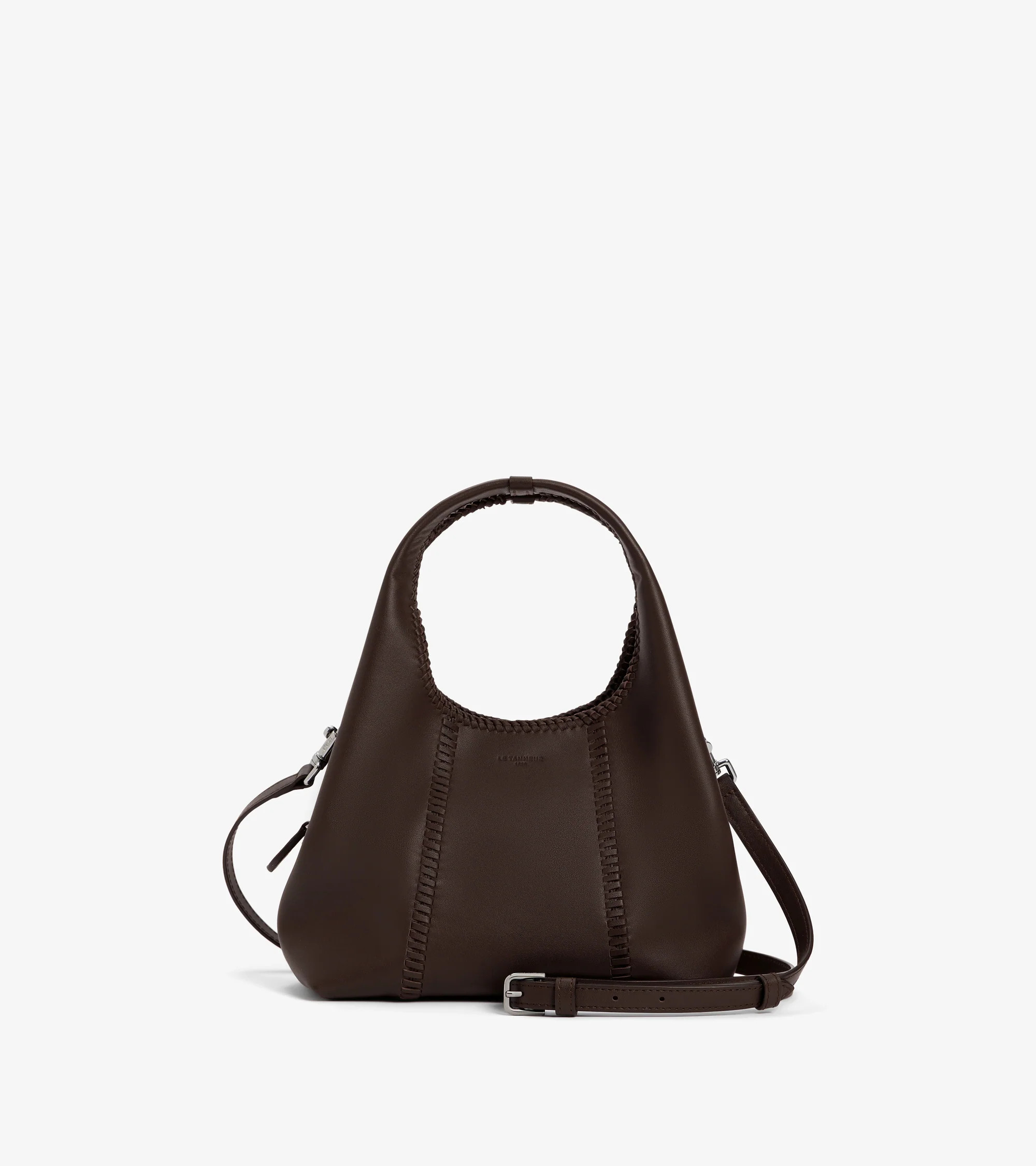 Juliette small handbag with topstitching in smooth leather | Le Tanneur
