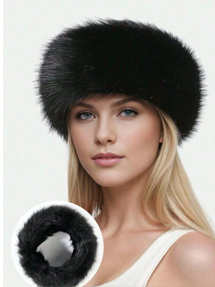 1pc Fashionable Colorful Fluffy Headband/Neck Warmer For Women, European And American New Style | SHEIN