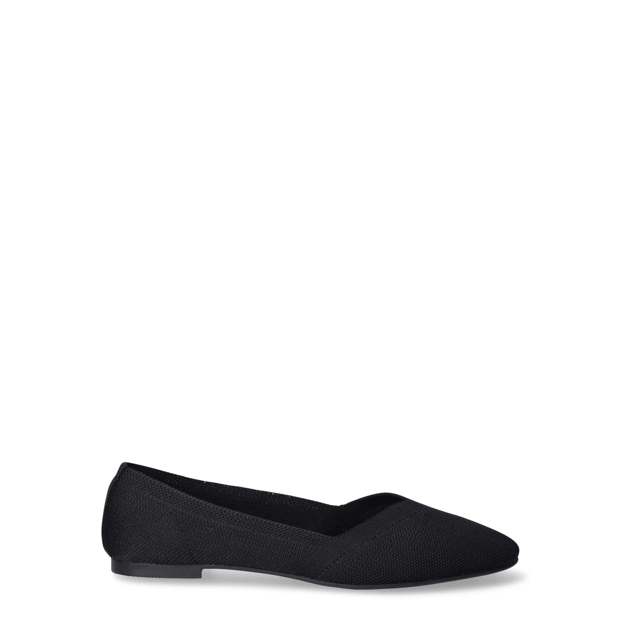 Time and Tru Women's Knit Ballet Flats - Walmart.com | Walmart (US)