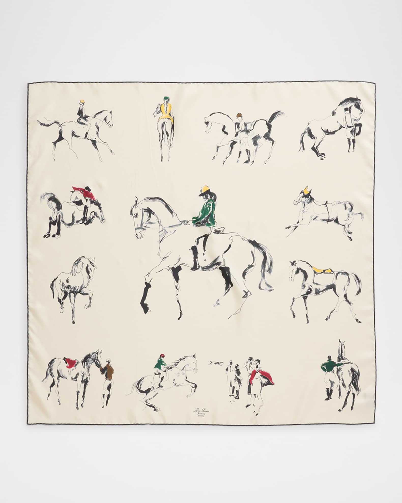 Scuderia Silk Foulard Scarf | Neiman Marcus